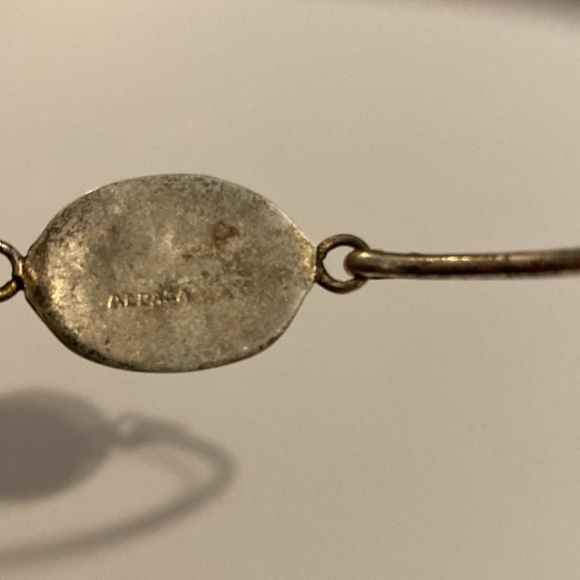 Vintage Alpaca Mexico Silver Mother of Pearl and Abalone Bracelet - Picture 7 of 7